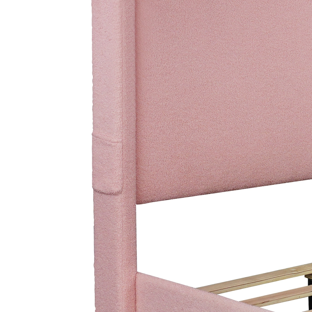 Boucle Twin Size Upholstered Bed