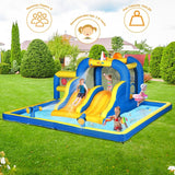 Bouncy House with Dual Slide,Water Guns and Trampolines