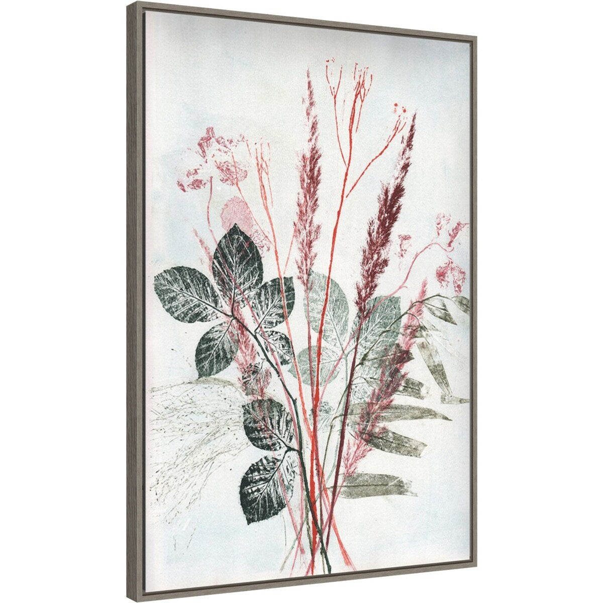 Bouquet 2 Red Green by Pernille Folcarelli Framed Canvas Wall Art Print