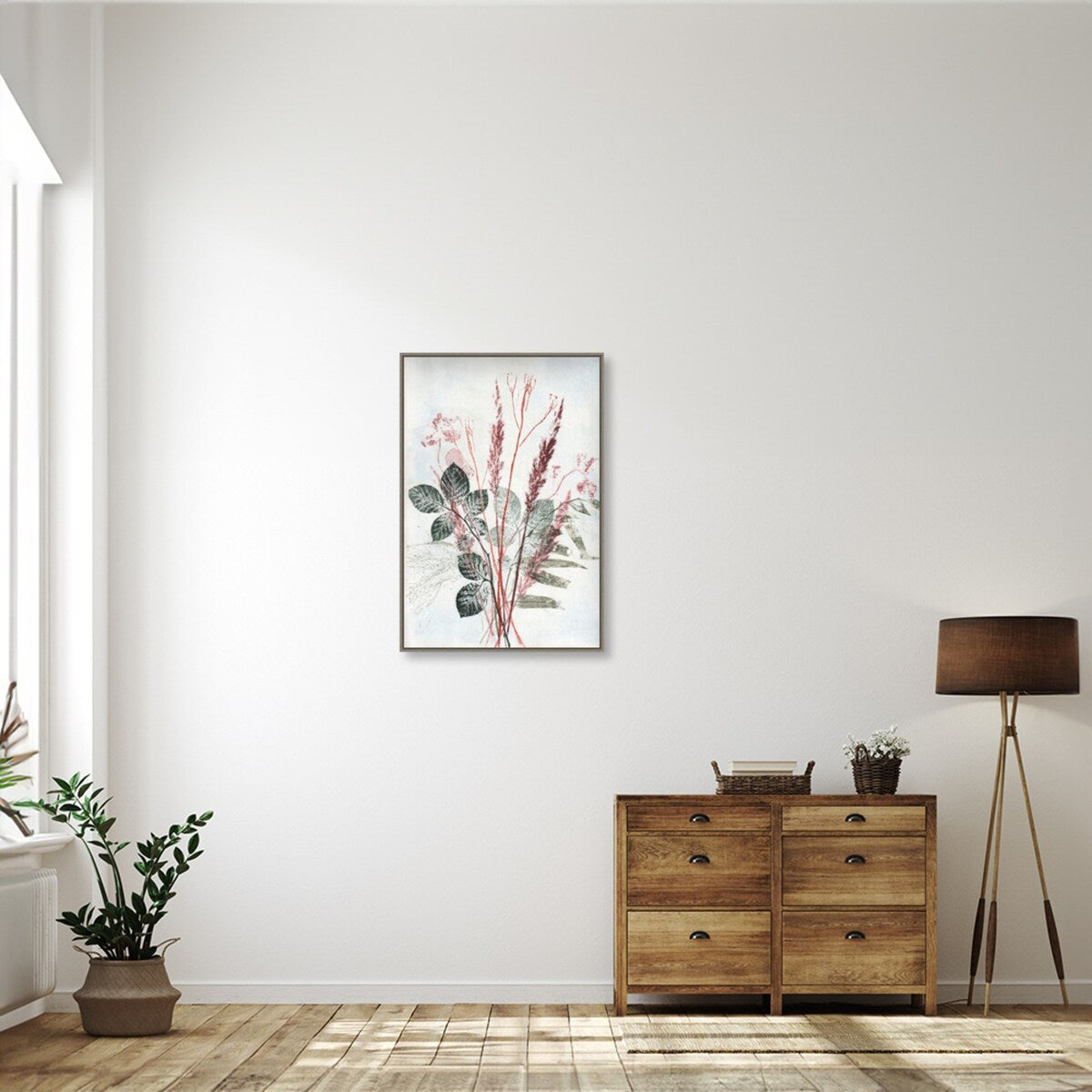 Bouquet 2 Red Green by Pernille Folcarelli Framed Canvas Wall Art Print