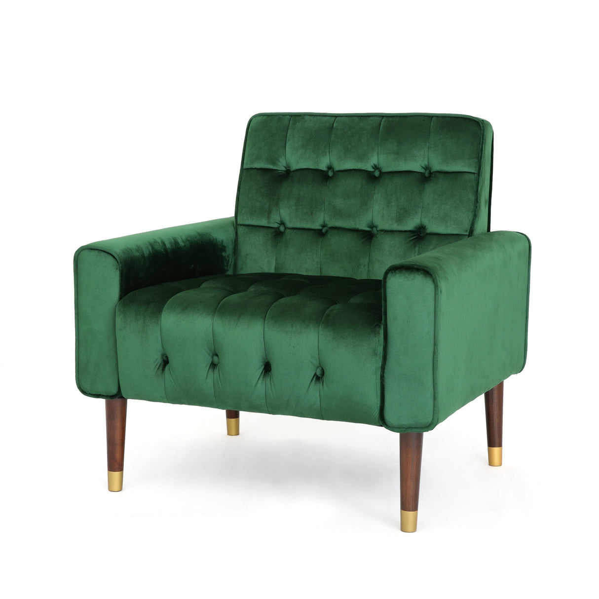 Bourchier Button-tufted Velvet Armchair by Christopher Knight Home