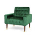 Bourchier Button-tufted Velvet Armchair by Christopher Knight Home