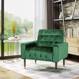 Bourchier Button-tufted Velvet Armchair by Christopher Knight Home