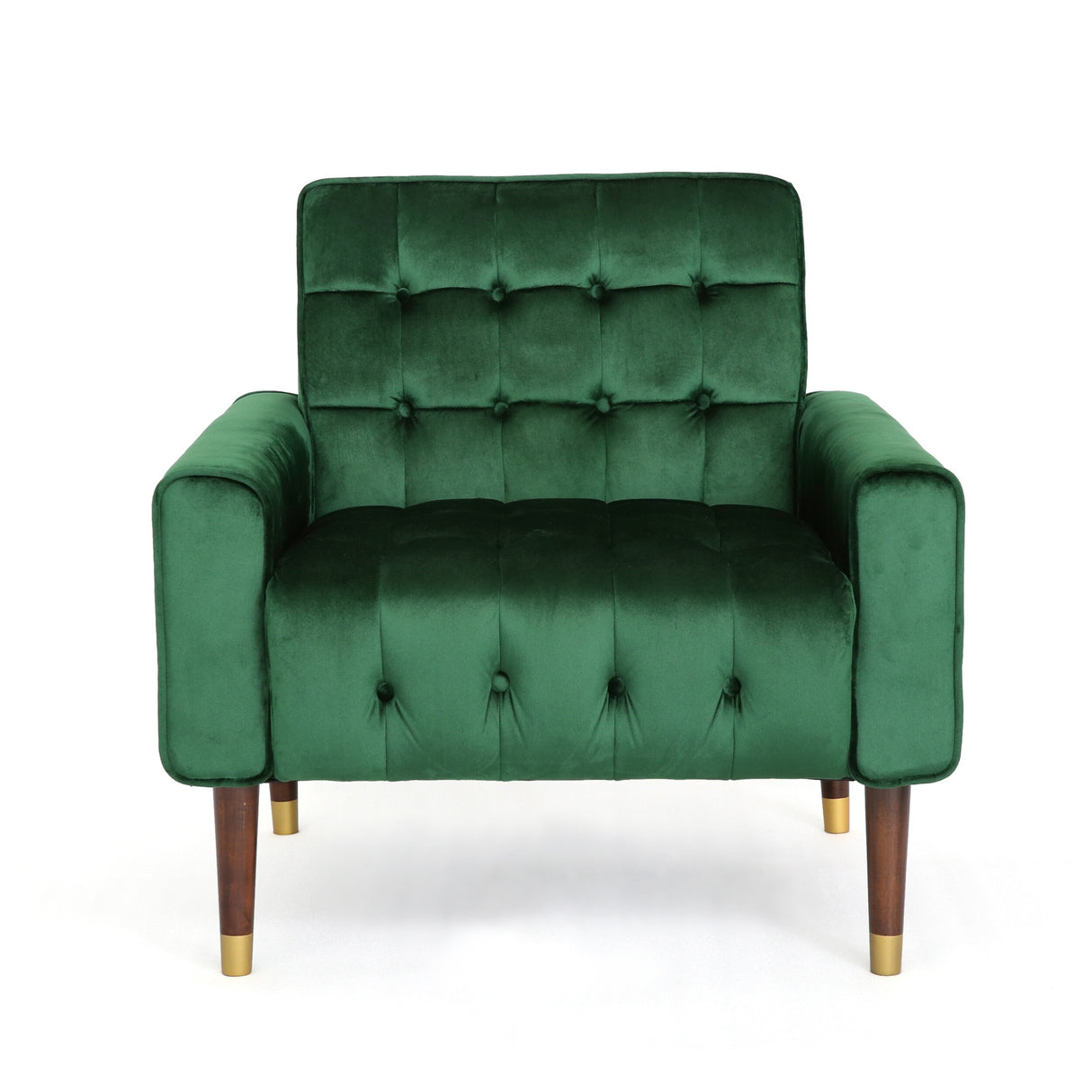 Bourchier Button-tufted Velvet Armchair by Christopher Knight Home