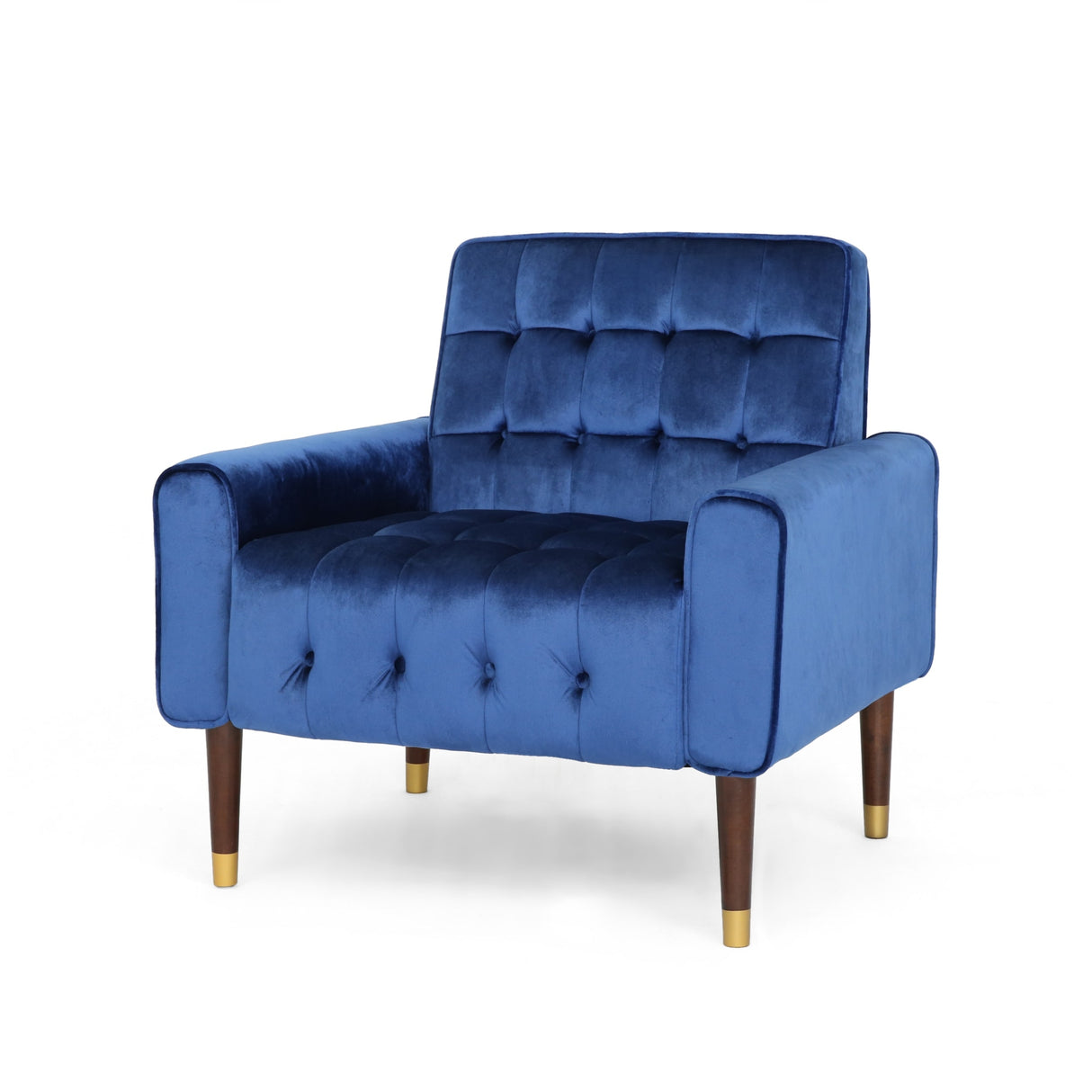 Bourchier Button-tufted Velvet Armchair by Christopher Knight Home
