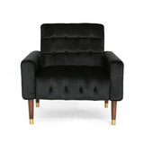 Bourchier Button-tufted Velvet Armchair by Christopher Knight Home