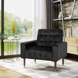 Bourchier Button-tufted Velvet Armchair by Christopher Knight Home