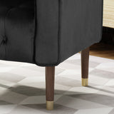 Bourchier Button-tufted Velvet Armchair by Christopher Knight Home