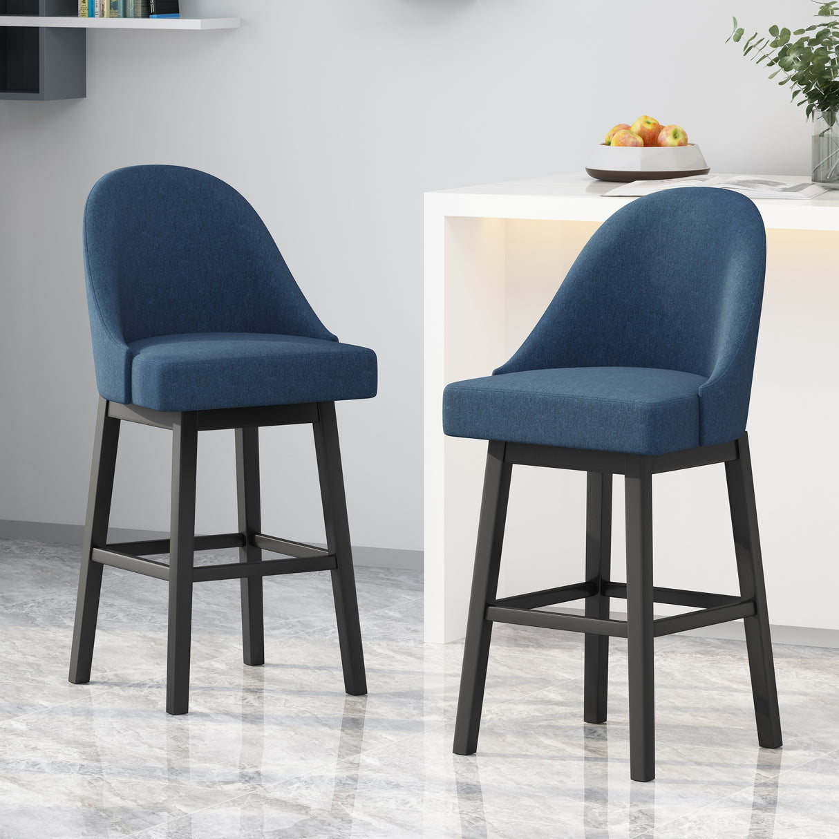 Boyd Swivel Bar Stool (Set of 2) by Christopher Knight Home