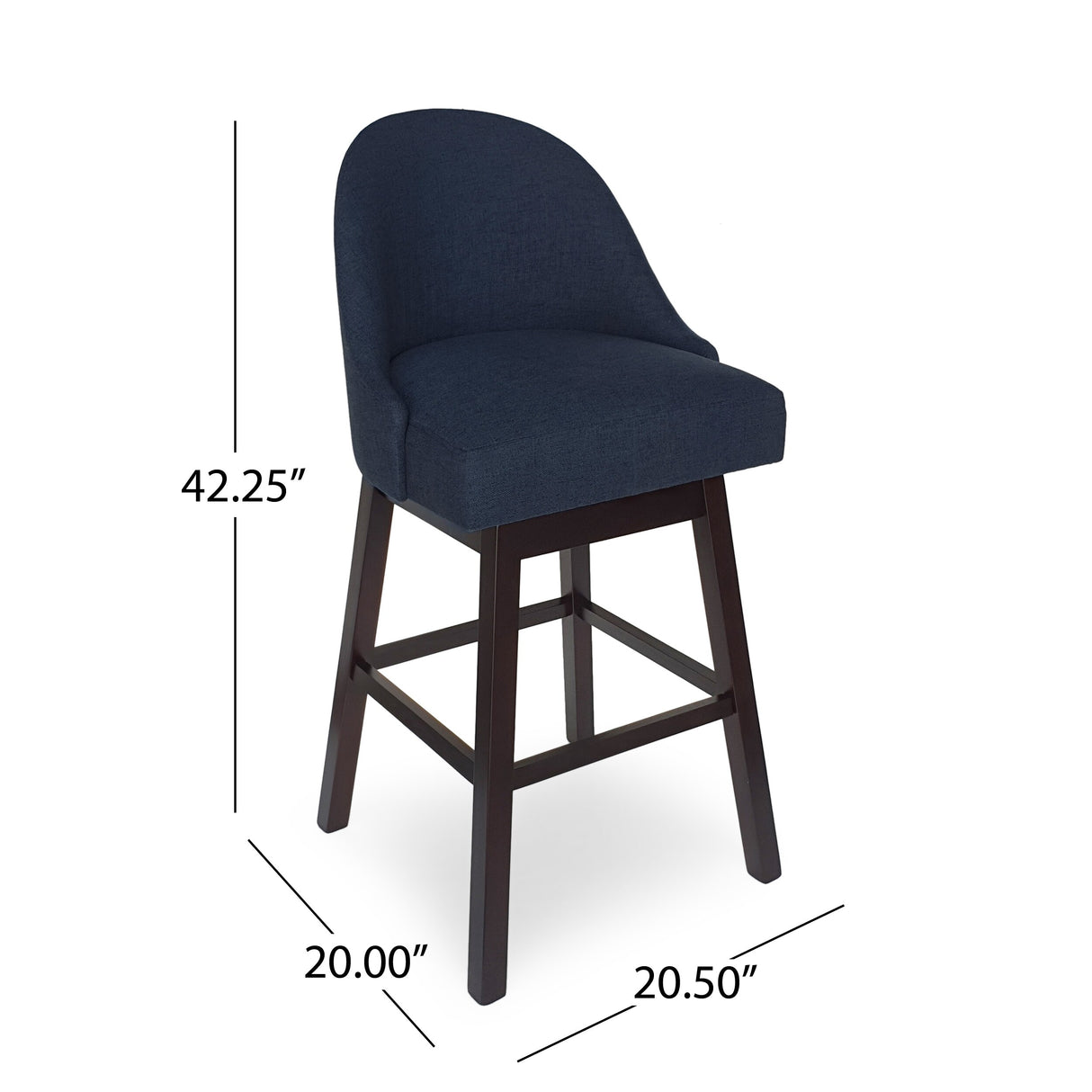 Boyd Swivel Bar Stool (Set of 2) by Christopher Knight Home
