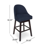 Boyd Swivel Bar Stool (Set of 2) by Christopher Knight Home