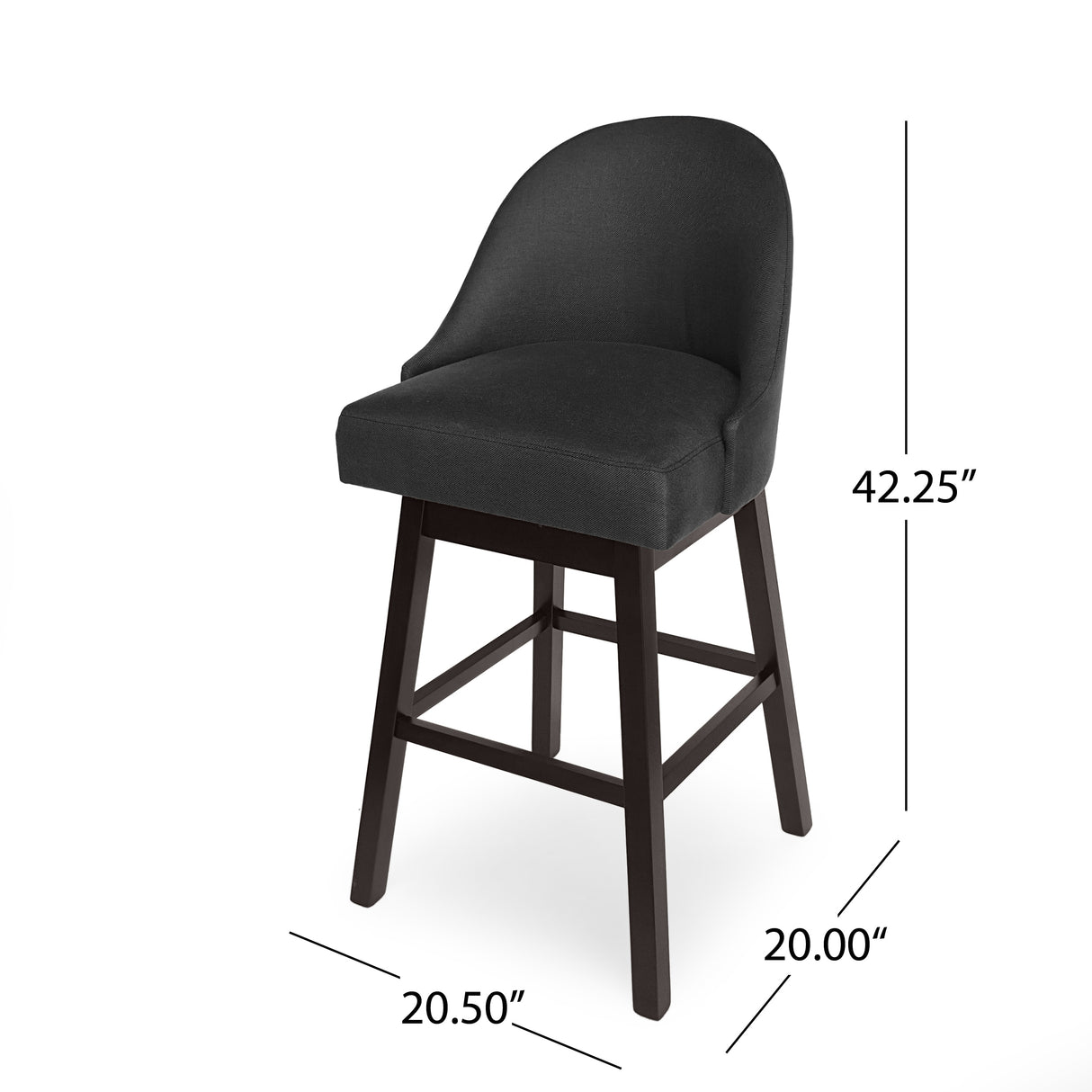 Boyd Swivel Bar Stool (Set of 2) by Christopher Knight Home