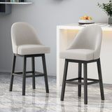 Boyd Swivel Bar Stool (Set of 2) by Christopher Knight Home