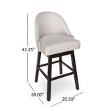 Boyd Swivel Bar Stool (Set of 2) by Christopher Knight Home
