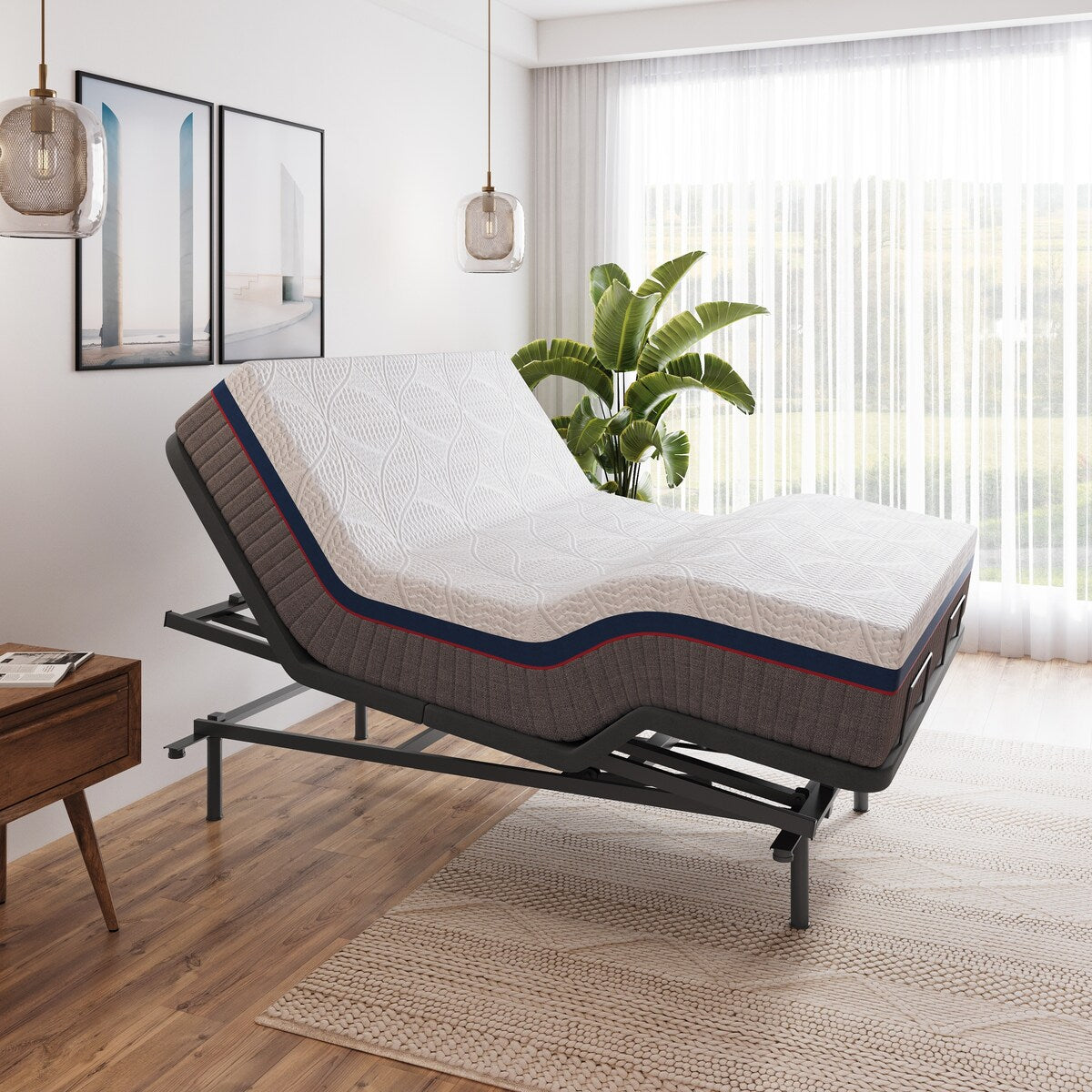 Boyd Sleep Full Body Incline Adjustable Bed Frame, Power Adjustable Base for Side Sleepers, Timed Massage, Anti-Snore