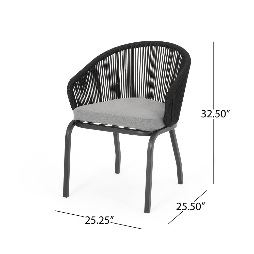 Boynton Outdoor Club Chair (Set of 2) by Christopher Knight Home