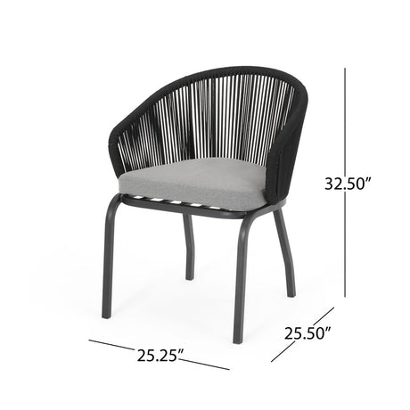 Boynton Outdoor Club Chair (Set of 2) by Christopher Knight Home