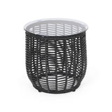 Boynton Outdoor Modern 2 Seater Chat Set by Christopher Knight Home