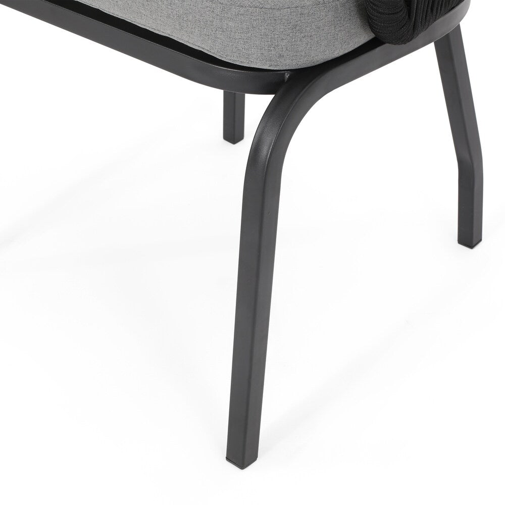 Boynton Outdoor Modern 2 Seater Chat Set by Christopher Knight Home