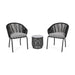 Boynton Outdoor Modern 2 Seater Chat Set by Christopher Knight Home