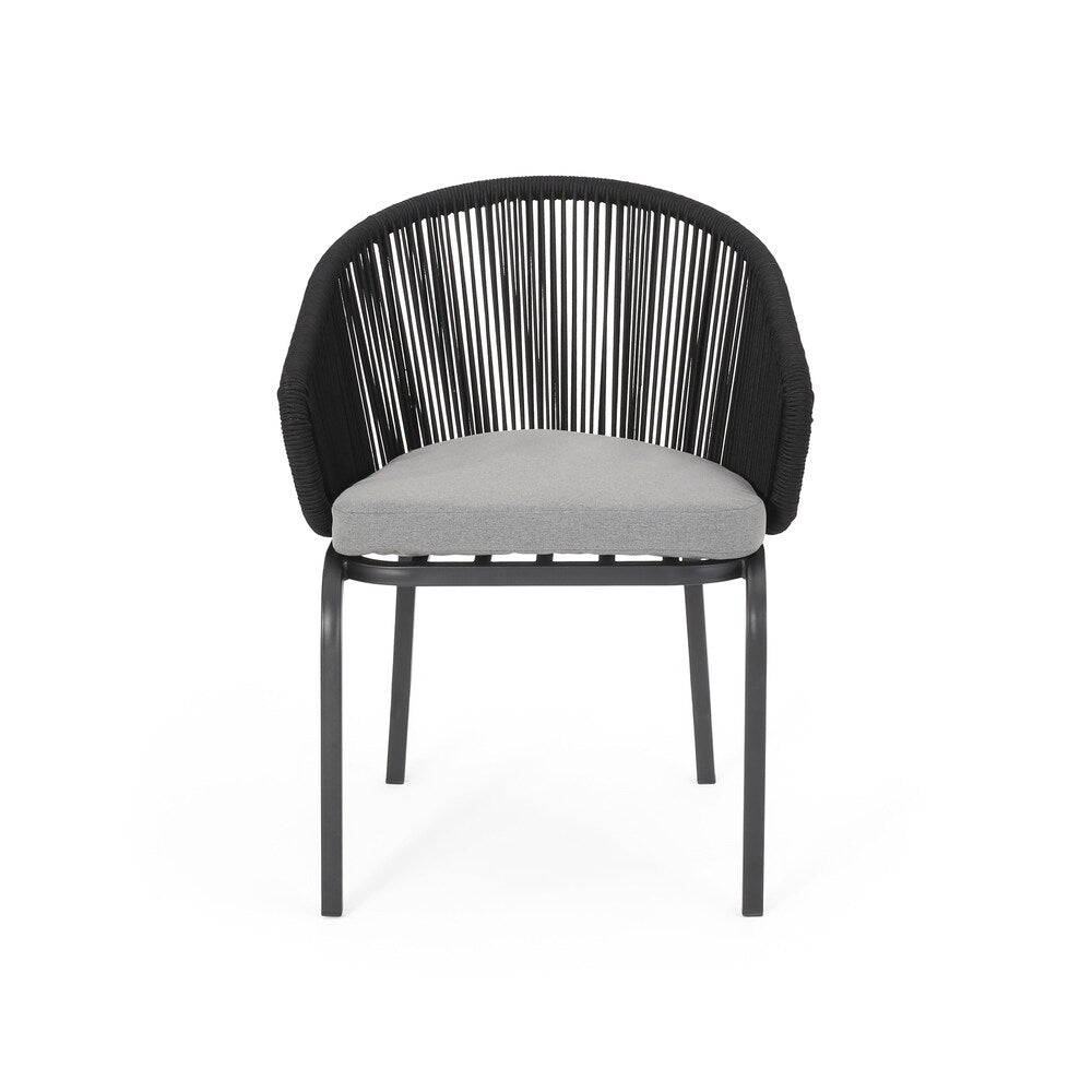 Boynton Outdoor Modern 2 Seater Chat Set by Christopher Knight Home