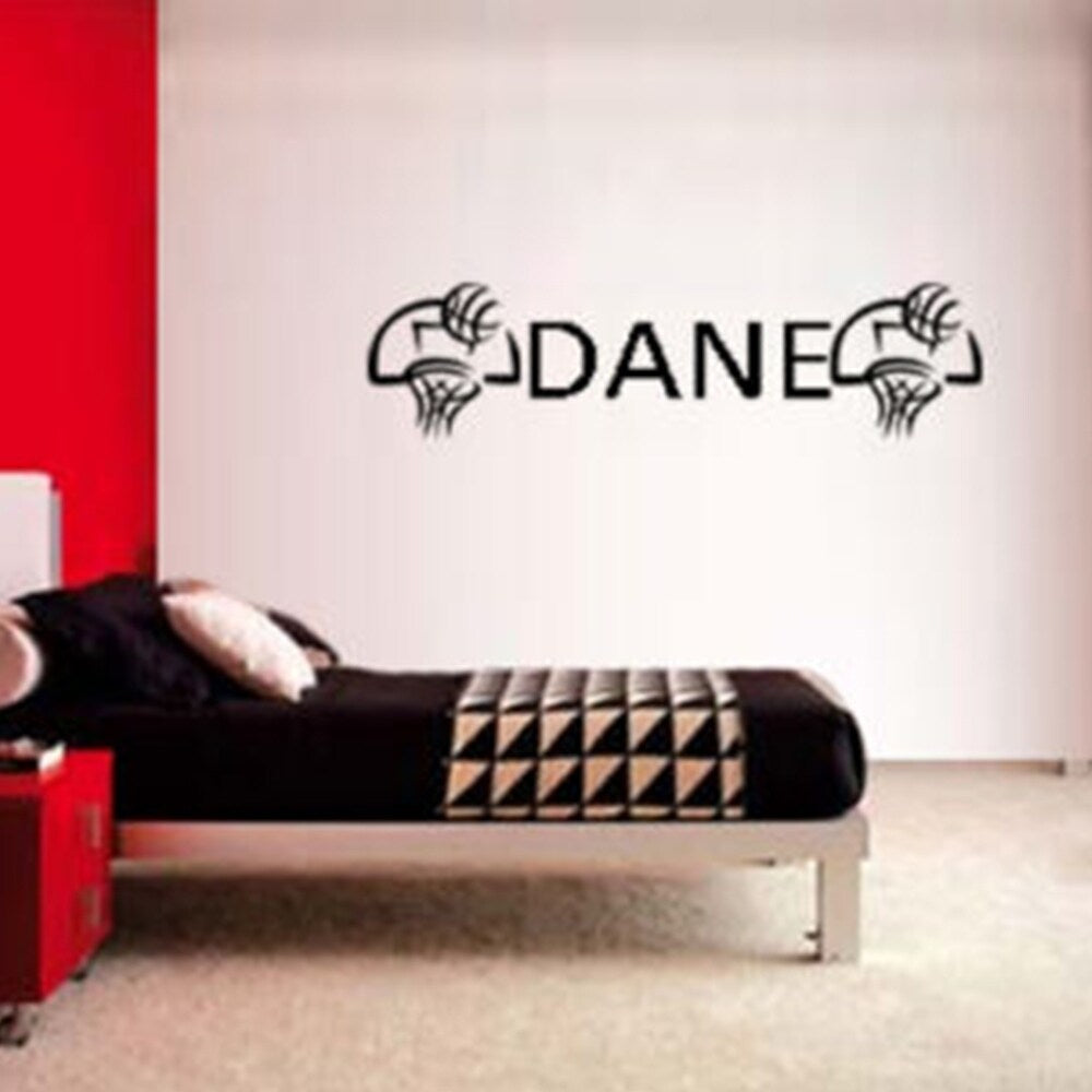 Boys Name Basketball Decal Wall Vinyl Decor Sticker Decal 8" x 23"