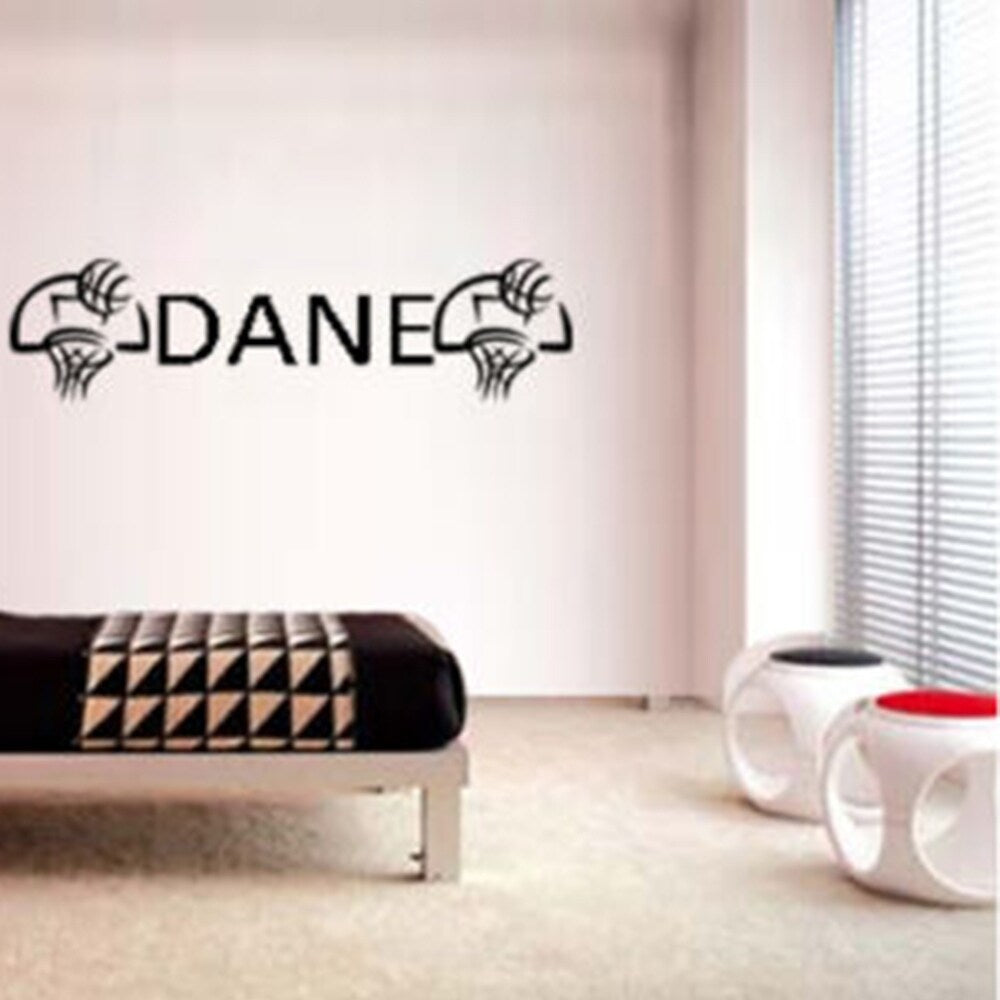 Boys Name Basketball Decal Wall Vinyl Decor Sticker Decal 8" x 23"