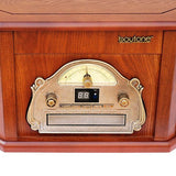 Boytone Bluetooth Mahogani Turntable