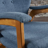 Braant Mid Century Fabric Rocking Chair by Christopher Knight Home