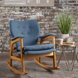 Braant Mid Century Fabric Rocking Chair by Christopher Knight Home