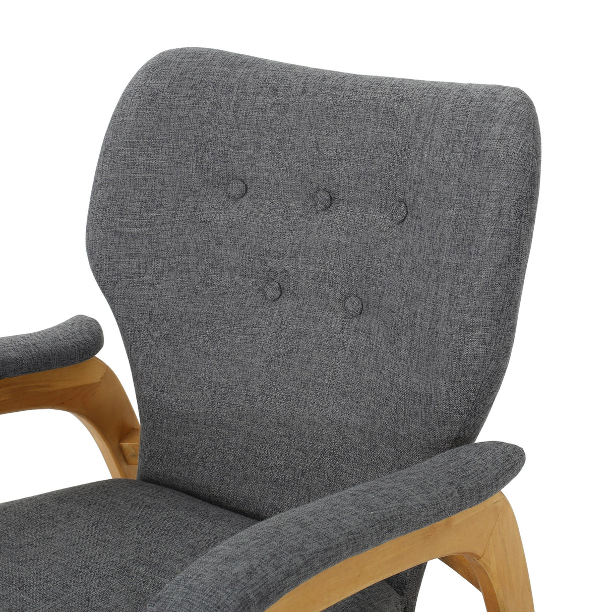 Braant Mid Century Fabric Rocking Chair by Christopher Knight Home