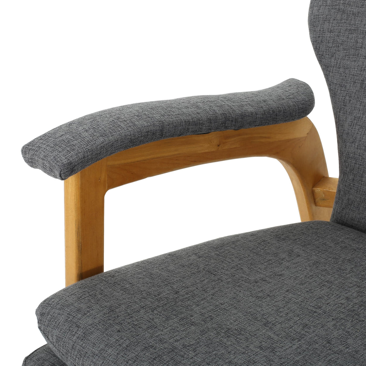 Braant Mid Century Fabric Rocking Chair by Christopher Knight Home