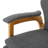 Braant Mid Century Fabric Rocking Chair by Christopher Knight Home