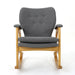 Braant Mid Century Fabric Rocking Chair by Christopher Knight Home
