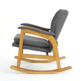 Braant Mid Century Fabric Rocking Chair by Christopher Knight Home