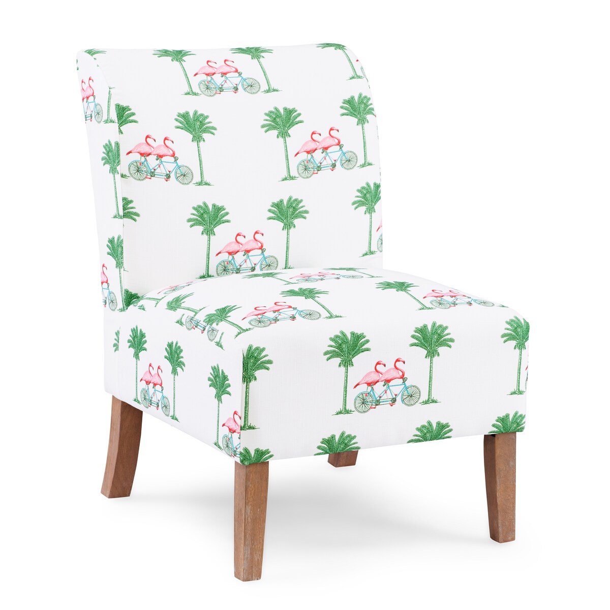 Bradford Slipper Chair, Pink Flamingo