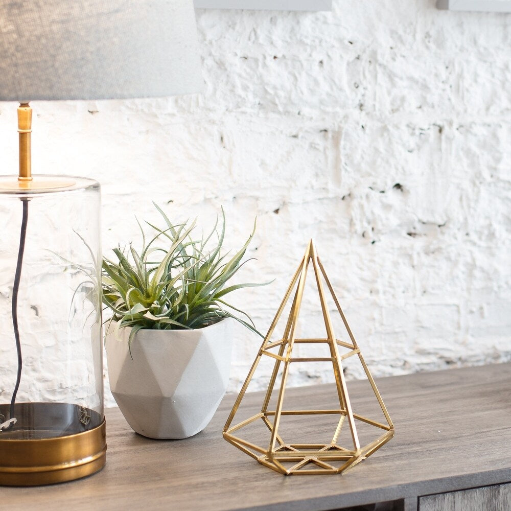 Bradley Metallic Pyramid Figurine - 9 in high