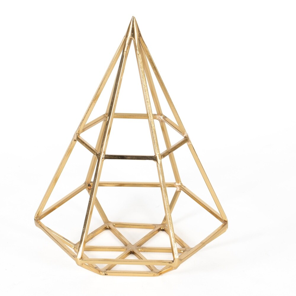 Bradley Metallic Pyramid Figurine - 9 in high