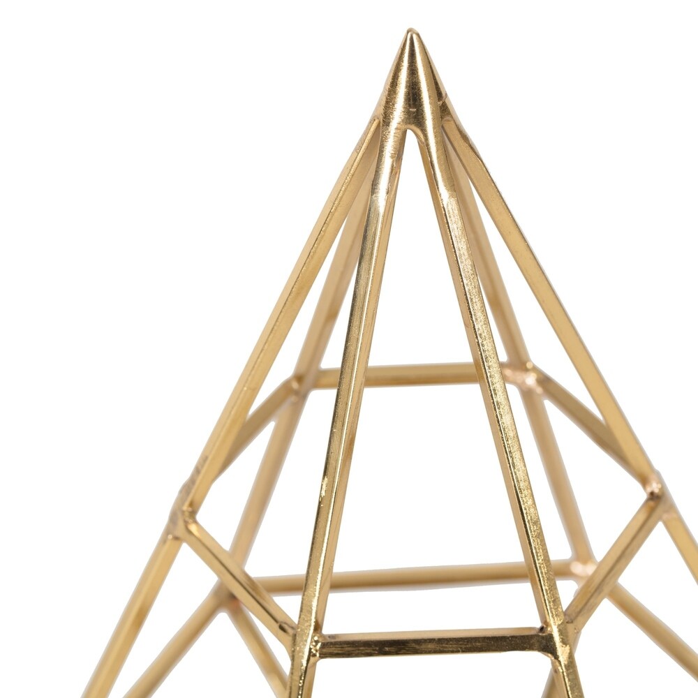 Bradley Metallic Pyramid Figurine - 9 in high
