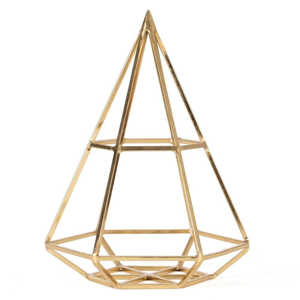 Bradley Metallic Pyramid Figurine - 9 in high