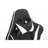 Brage Living PU Leather Racing Gaming Chair with Headrest Lumbar Support and Retractable Footrest