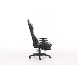 Brage Living PU Leather Racing Gaming Chair with Headrest Lumbar Support and Retractable Footrest