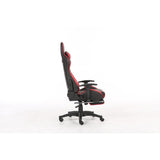 Brage Living PU Leather Racing Gaming Chair with Headrest Lumbar Support and Retractable Footrest