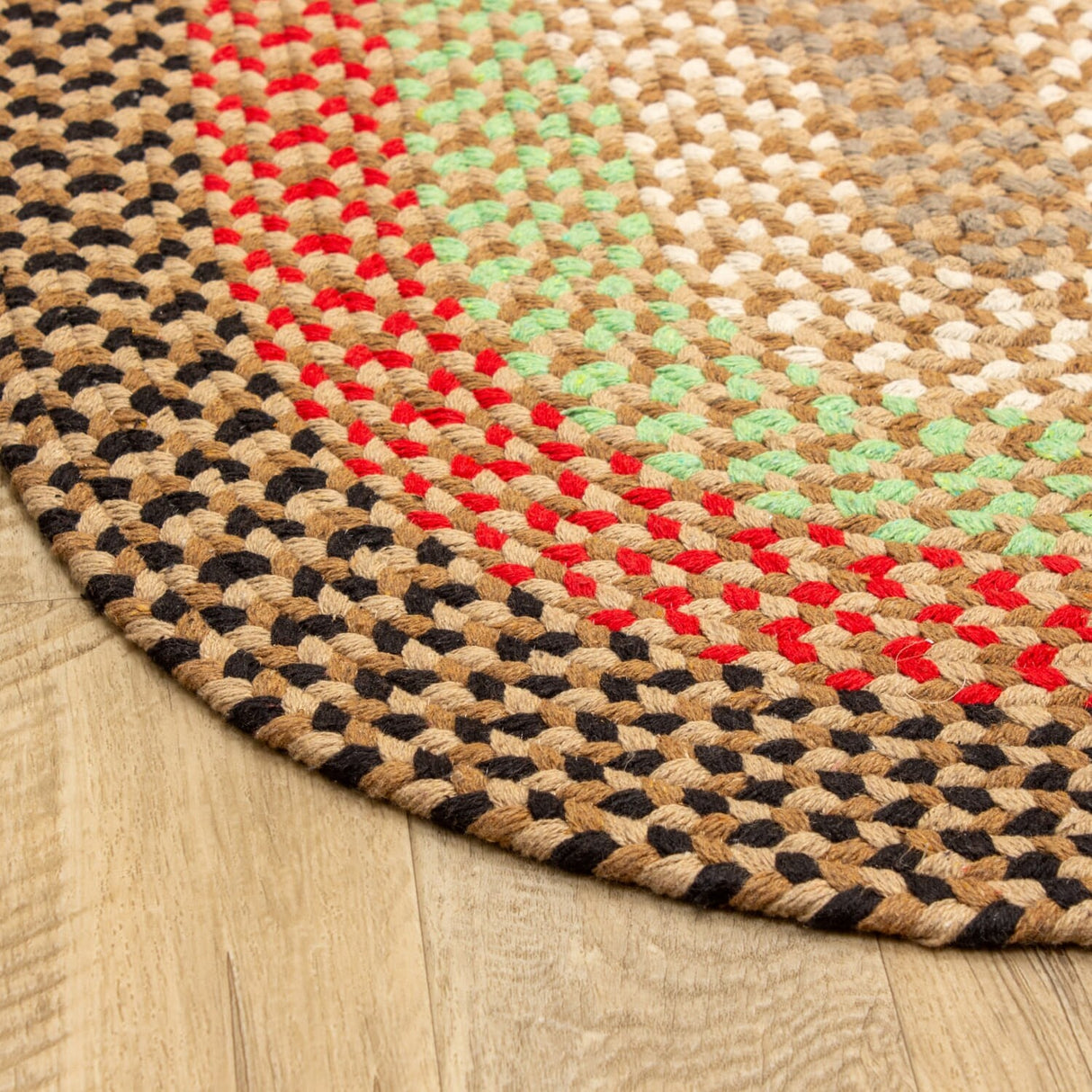 Braided Farmhouse Cotton Reversible Area Rug
