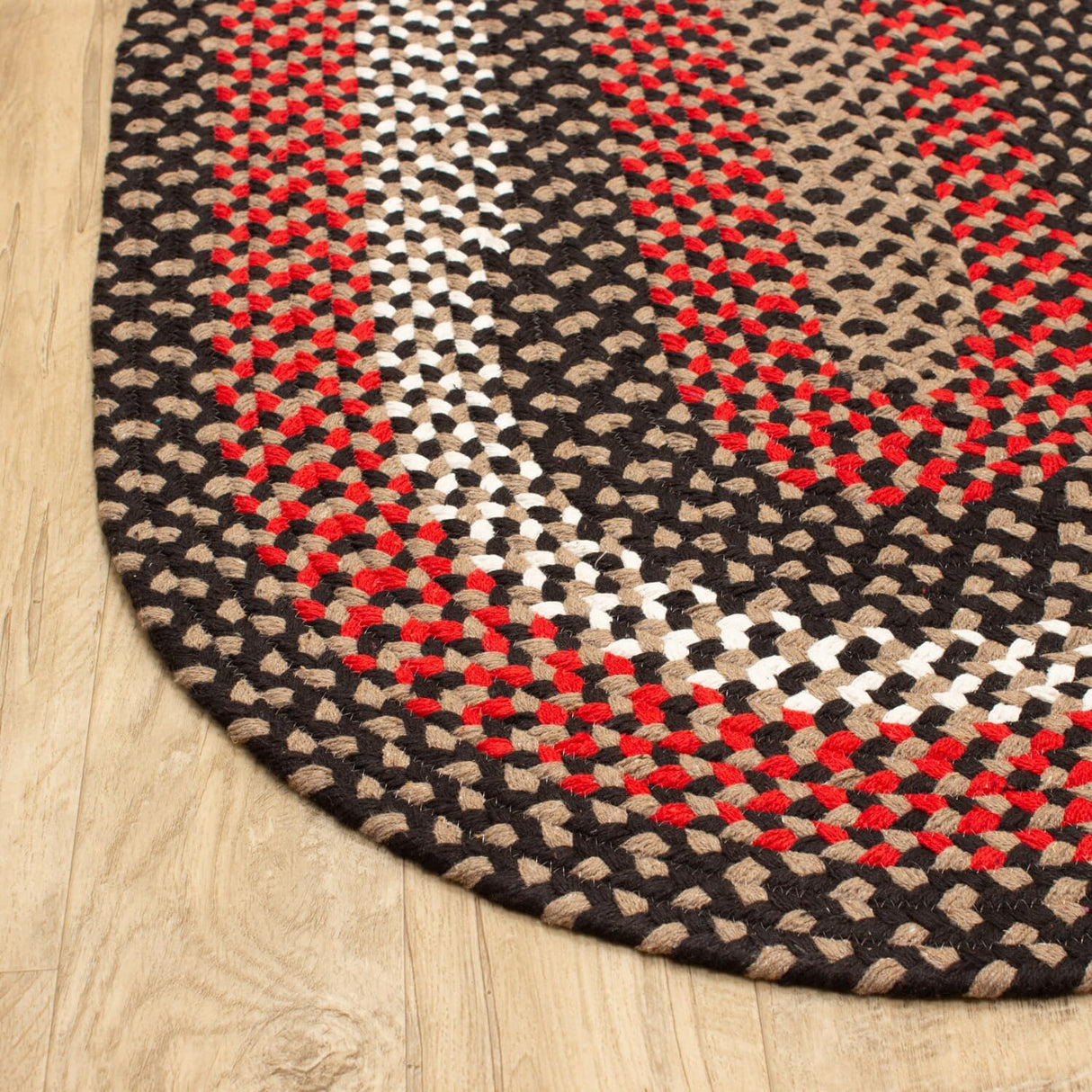 Braided Farmhouse Cotton Reversible Area Rug