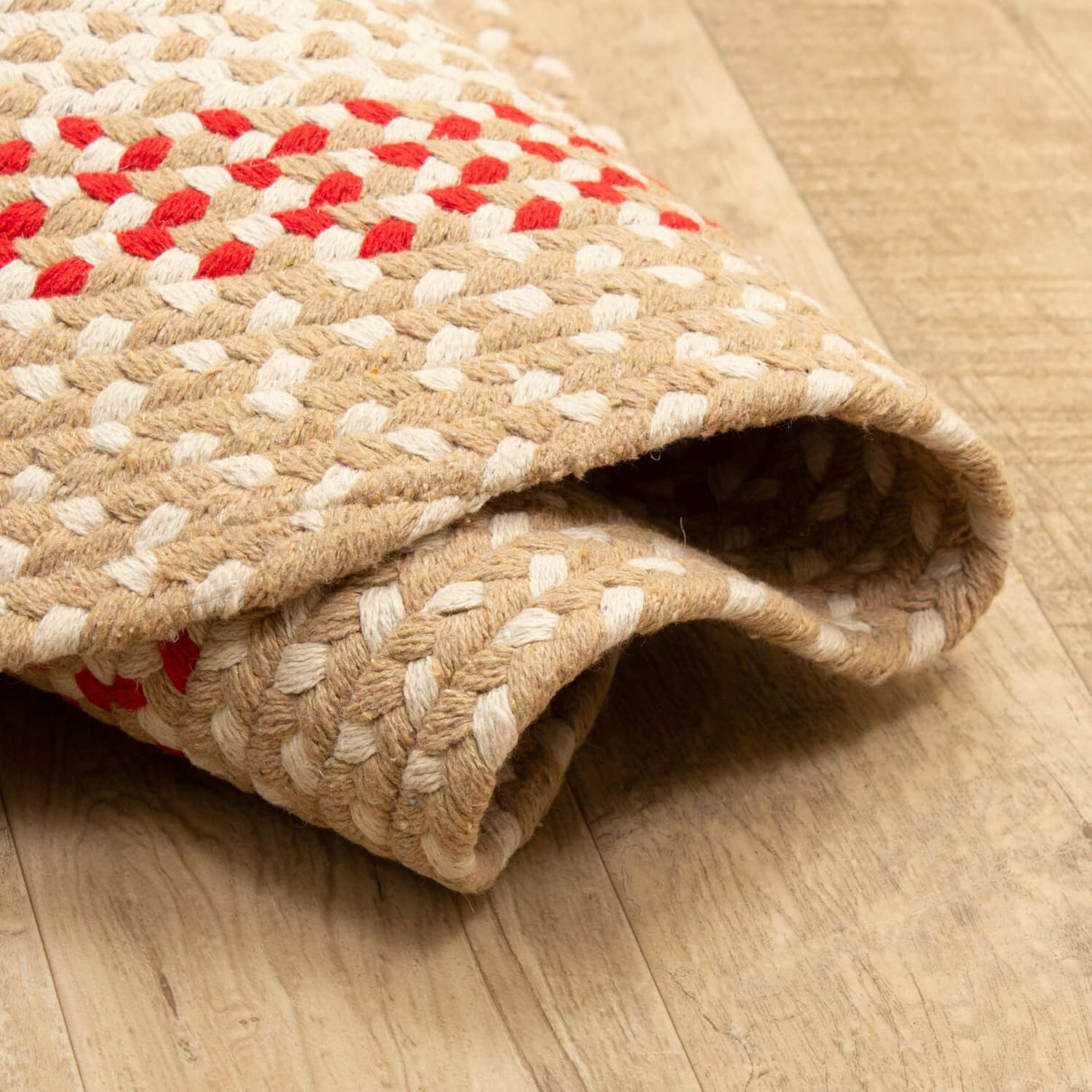 Braided Farmhouse Cotton Reversible Area Rug