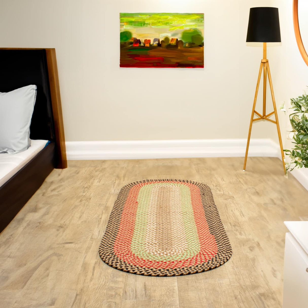 Braided Farmhouse Cotton Reversible Area Rug