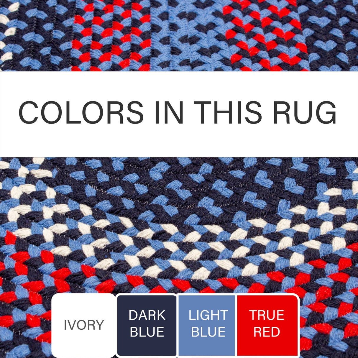 Braided Farmhouse Cotton Reversible Area Rug