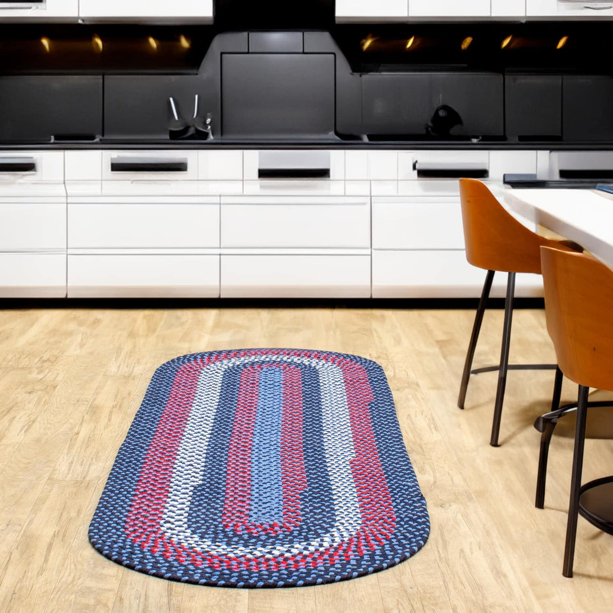 Braided Farmhouse Cotton Reversible Area Rug