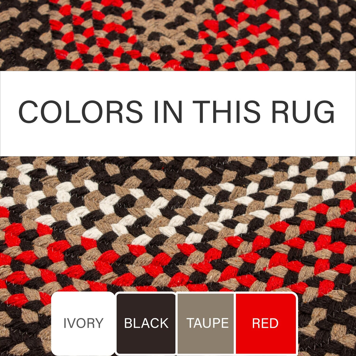 Braided Farmhouse Cotton Reversible Area Rug